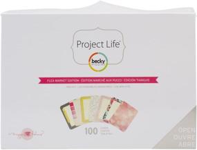 img 1 attached to 🎨 Becky Higgins 380184 Project Life Mini Kits MH-Flea Market: 100-Piece Set for Scrapbooking Enthusiasts