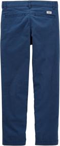 img 1 attached to OshKosh B'Gosh Boys' Little Slim Stretch Twill Pant: Perfect Fit & Durability