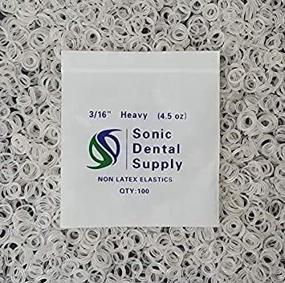 img 2 attached to 💫 Orthodontic Elastic - Clear 3/16 4.5 Oz Dental Rubber Bands for Braces - Sonic Dental Supply