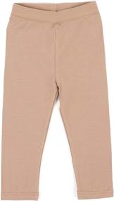 img 2 attached to 👖 Leveret Girls Legging Cotton Ankle Length Pants: Versatile Colors for Kids & Toddlers (Sizes Toddler-14 Years)