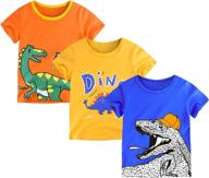 zukocert toddler crewneck dinosaur clothing set - kts02 set1, size 100 for boys logo