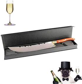 img 4 attached to 🍾 XuSha Champagne Saber: Exquisite Bottle Opener & Wine Knife with Wood Handle & Gift Box