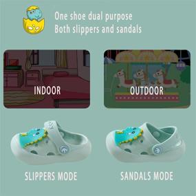 img 3 attached to Versatile Boys' Clogs: Perfect 👦 Indoor/Outdoor Sandals for Garden, Mules & More!