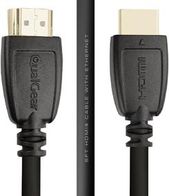 img 1 attached to QualGear High Speed HDMI 2.0 Cable with Ethernet (3 Feet - 12 Pack) - 100% OFC Copper, 24K Gold Plated Contacts, Triple-Shielded. Supports 4K Ultra HD, 3D, 18 Gbps, ARC (QG-CBL-HD20-3FT-12PK): Premium HDMI Cable Bundle for Enhanced Performance and Versatility