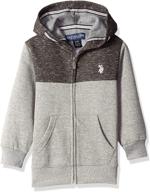 👕 u s polo assn little sleeve boys' clothing: fashionable hoodies & sweatshirts collection logo