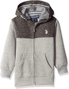 img 1 attached to 👕 U S Polo Assn Little Sleeve Boys' Clothing: Fashionable Hoodies & Sweatshirts Collection