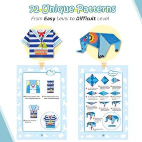 img 2 attached to 🎁 Origami Paper Kit - Opret 152 Sheets with 72 Designs 5.5x5.5 in, Includes Origami Book & 72 Videos - Perfect Arts and Crafts Gift for Kids and Adults