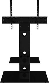 img 3 attached to 📺 AVF FSL700LEB-A Lesina TV Floor Stand with TV Mounting Column for 32 to 65-Inch TVs, Black - Enhanced SEO