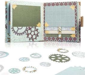 img 1 attached to 🎨 Matty's Crafting Joy Masculine Chic - 12x12 Double Sided Turquoise Scrapbook Paper Pad, 24 Light Teal Blue Patterned Cardstock Paper Set