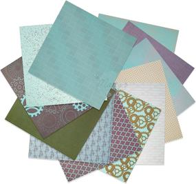 img 3 attached to 🎨 Matty's Crafting Joy Masculine Chic - 12x12 Double Sided Turquoise Scrapbook Paper Pad, 24 Light Teal Blue Patterned Cardstock Paper Set