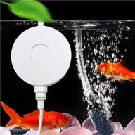 🐠 efficient 1 watt mini aquarium air pump: oxygenate fish tank with bubbler, air stones, silicone tube & check valves! logo