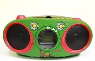 optimized portable teenage mutant ninja turtles cd player, with text display, am/fm stereo radio, and repeat function - ideal for consumer electronic gadget shopping logo