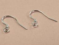 💎 huangiao 925 sterling silver french wire earring hooks (200) - stylish and durable hooks for jewelry making logo