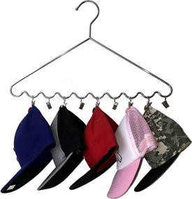 img 4 attached to USA Patented Chromed Steel Dr. Organizer for Closet: Cap, Hat, Glove, Scarf, and Accessory Hanger – 1 Pack