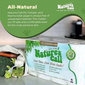 img 1 attached to Nature's Call: Premium 100% Bamboo Toilet Paper for RVs, 🌿 Boats, and Homes - Soft, Tank Safe, Quick Dissolve - FSC Certified