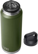 🧃 yeti rambler 46 oz bottle - vacuum insulated stainless steel with chug cap: highlands olive логотип