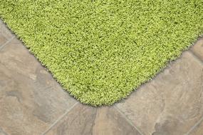 img 3 attached to 🛀 Liven up your bathroom with the vibrant Garland Rug 2-Piece Jazz Shaggy Washable Nylon Bathroom Rug Set in Lime Green