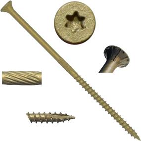 img 4 attached to Optimized Bronze Coated Exterior Screw Drive Fasteners