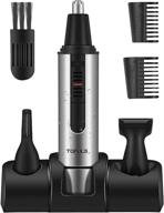 🪒 tofuls all-in-one waterproof trimmer for men and women - ear, nose, and facial hair clipper with led light logo