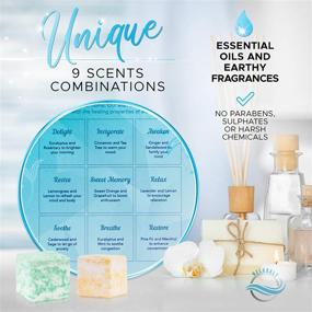 img 3 attached to Aromatherapy Shower Steamers Self-Care Gift Set - 9 Stress Relief Shower Bombs with Essential Oils; Perfect Home Spa and Vapor Shower Experience; Great Gifts for Women, Moms, and Birthdays for both Women and Men