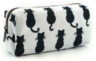 🐱 cute black cat pencil case - teacher gift bag for stationery, gadget, makeup, and cosmetics logo