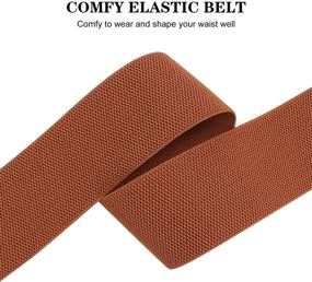 img 2 attached to Retro Elastic Waistband Belts: Fashionable Women's Accessories