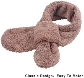 img 3 attached to 🧣 Теплый детский флисовый шарф-воротник для осени/зимы - унисекс детский шарф на 1-6 лет.