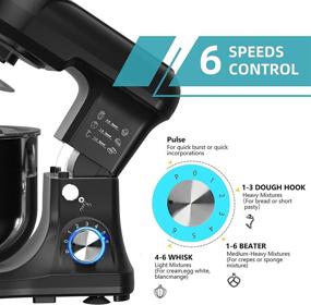 img 1 attached to OMMO Stand Mixer: 5-Quart Tilt-Head 🍰 Kitchen Mixer for Baking, Cake, and More