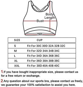 img 2 attached to YIANNA Wirefree Strappy Activewear YA BRA139 Black S Sports & Fitness for Running