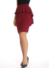 img 1 attached to Stylish Sweetbei Women's Ruffle 👗 Skirts with Convenient Pockets: Trendy Women's Clothing