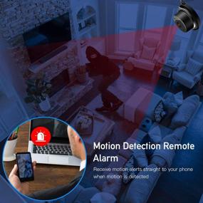 img 1 attached to 📹 Veroyi Mini WiFi Home Security Surveillance Nanny Camcorder with 2 Way Audio Motion Detection Night Vision - IP Camera