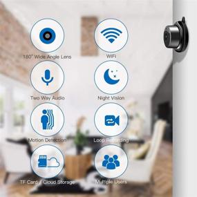 img 3 attached to 📹 Veroyi Mini WiFi Home Security Surveillance Nanny Camcorder with 2 Way Audio Motion Detection Night Vision - IP Camera