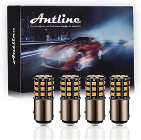 img 4 attached to 🔆 Antline Amber Yellow LED Bulbs - 1157 2057 2357 7528 BAY15D - Super Bright 1000 Lumens - Turn Signal Blinker Lights - Side Marker Lights -12-24V - Pack of 4