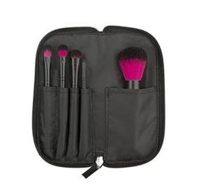 img 1 attached to 💄 Vibrant Fuchsia-themed Coastal Scents Makeup Brush Set for Effortless Beauty Enhancements