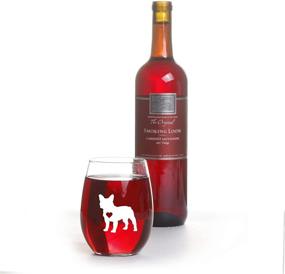 img 1 attached to 🐶 French Bulldog Gifts for Women - Large 15 oz Libbey Stemless Wine Glass for French Bulldog Lovers - Best Frenchie Gifts