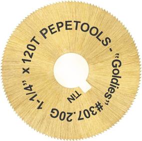 img 1 attached to 🔪 PepeTools JRM2 1.25 inch TiN Coated 'Goldies' Blade - Premium Quality Cutting Tool for 307.20G Materials