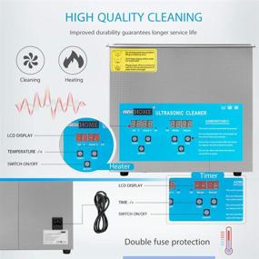 img 3 attached to 🧼 Powerful Cleaning with VIVOHOME Professional Ultrasonic Cleaner Machine