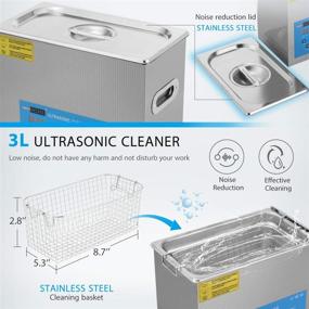 img 2 attached to 🧼 Powerful Cleaning with VIVOHOME Professional Ultrasonic Cleaner Machine