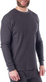 img 3 attached to 👕 Alpine Swiss Men's Waffle Knit Henley Base Layer Thermal Long Sleeve Crew Neck Shirt Underwear