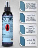 🌲 colton's natural cedar spray with lavender extract - 4oz bottle - non-chemical wood protection for cedar wood - restores scent - ideal for closets and drawers logo