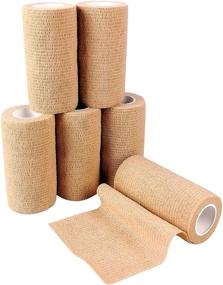 img 4 attached to 6Pcs Self Adherent Cohesive Bandages