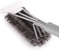 🔥 do-be products bbq grill brush and scraper - 18&#34; soft handle, rust resistant stainless steel, 3-in-1 bristles - ultimate grill cleaning tool логотип