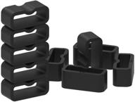 🔒 premium rubber fastener rings for garmin vivosmart 3/4, vivofit 3/4, vivofit jr. 2/3 bands - secure replacement band keeper loop holder retainer ring logo