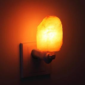 img 3 attached to Upgraded AMIR Salt Lamp (2 Pack): Natural Himalayan Crystal Salt Light with 4 Bulbs, Mini Hand Carved Night Light - UL-Certified Wall Plug for Decoration