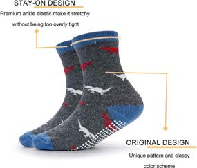 img 2 attached to Premium Evercute Toddler Girls Grip Socks 12 Pack 🧦 - Boys Non Slip Socks for Kids with Anti Skid Technology