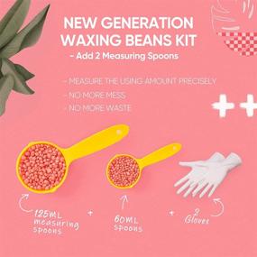 img 3 attached to 🦄 Unicornfun Hard Wax Beads for Effective Hair Removal, 2.2LB Wax Beans with Two Measuring Spoons, Brazilian Bikini Waxing at Home for Face Body Legs Underarms, Ideal for Women and Men