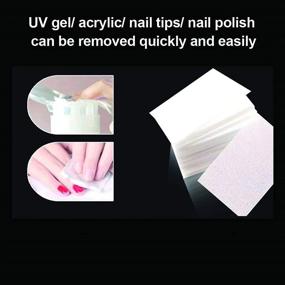 img 1 attached to 💅 Ultimate Nail Care Kit: 800PCS Professional Nail Wipe Cotton Pads for Gel Nail Polish Removal