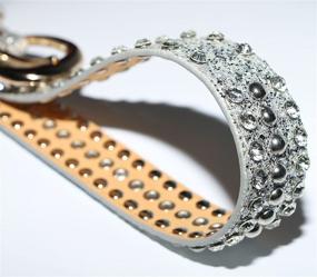 img 3 attached to 💎 Women's Silver Rhinestone Jeweled Sequin Spatart Belts for Stunning Accessories