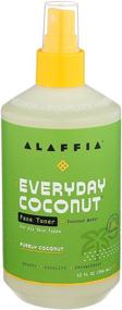 img 4 attached to 🥥 Alaffia Everyday Coconut Face Toner: Hydrating and Balancing Skincare for All Skin Types - Coconut Water, Neem, and Papaya Infused. Cruelty Free, Paraben-Free, Vegan (Purely Coconut) 12 Oz.