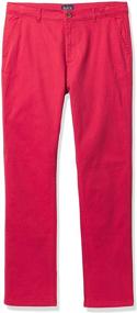 img 3 attached to 👖 Comfortable and Stylish Boys' Stretch Hampton Red Uniform Pants at Childrens Place